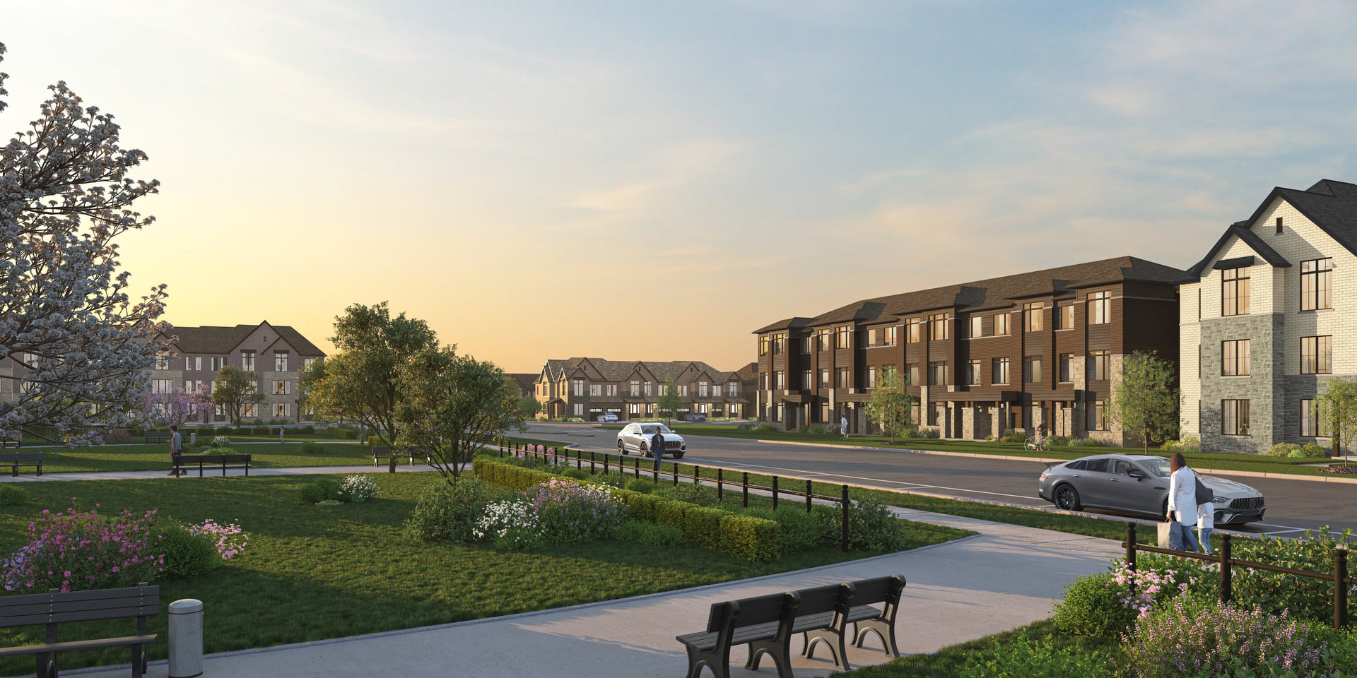FOUNDERS WALK · STOUFFVILLE — Artist’s concept