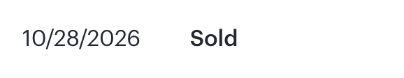 REALM: 2026-10-28 — Sold