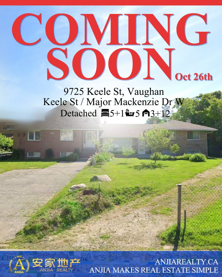 9725 Keele St, Vaughan coming soon flyer